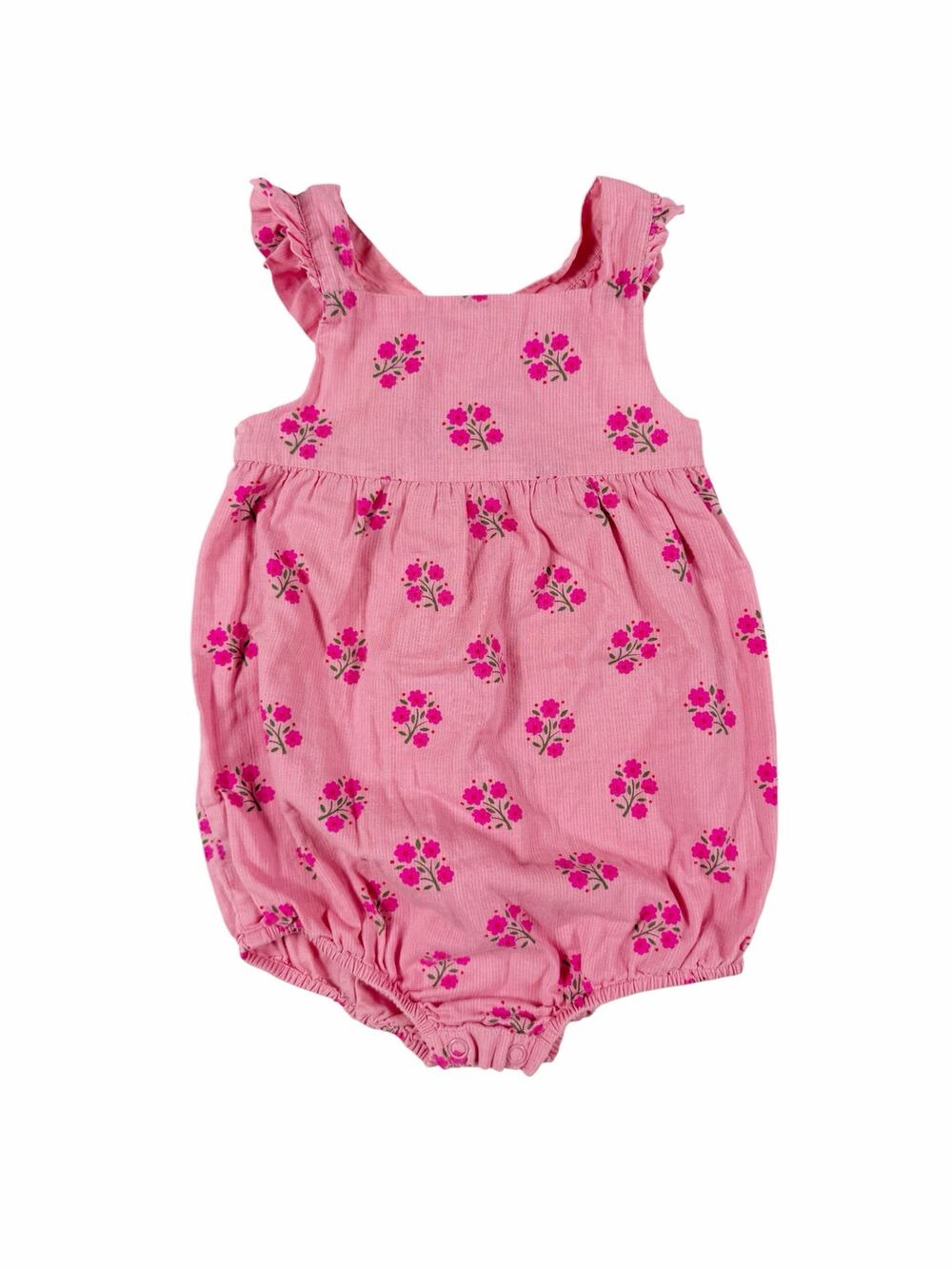 Mini Boden Baby Pink Floral Bubble Romper 18-24 months